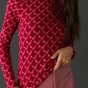 NWT Cecilia Pettersson for Anthropologie Printed Turtleneck